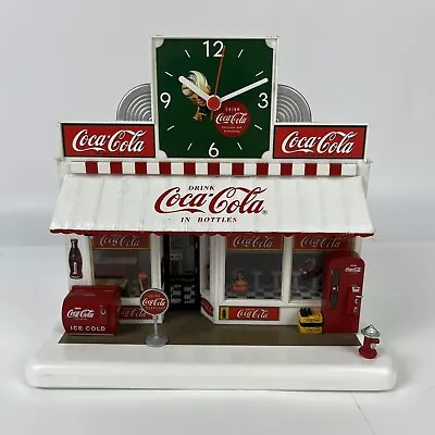 1999 Danbury Mint The Coca Cola Soda Fountain Clock Night Light NO CORD • $49.99