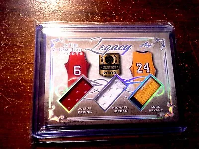 2019 Leaf LEGACY *JORDAN ***KOBE BRYANT***  ERVING* Jersey *** #1/2 *** • $24240.24