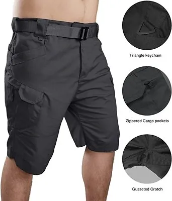 Mens Tactical Shorts 11  Waterproof Cargo Shorts For Men Hiking Fishing  • $19.99