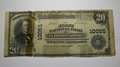 $20 1902 El Dorado Springs Missouri MO National Currency Bank Note Bill #10055 • $569.99