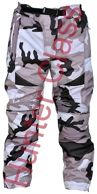 Kids Motorcycle Motorbike Textile Motocross Trousers Children Clothing Armour CE • £34.98