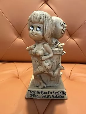 R & W Berries Figurine There No Place For Sex In The Office So Let Make One 1971 • $9.99