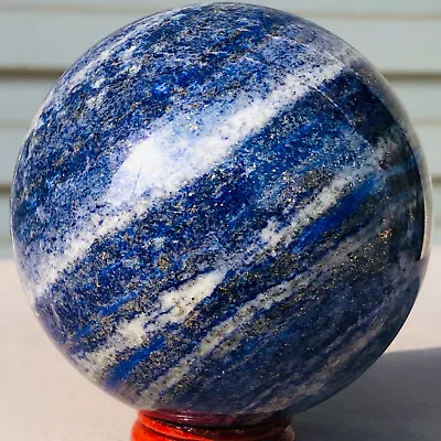 1.36lb  Natural Lapis Lazuli Jasper Quartz Sphere Crystal Ball Reiki Healing • $0.99