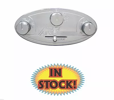 Vintage Air 48104-RHQ - Gen II Streamline Oval Control Panel - Polished • $184.62