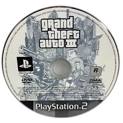 Grand Theft Auto III GTA 3 Sony PlayStation2 PS2 Disc Only PAL Tested Working • $9.95