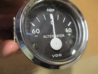 Vintage VDO Amp Alternator Meter Gauge  2   NOS • $33.99