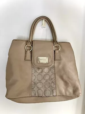 $85 • Buy OROTON Brown Leather Signature Contrast Women’s Deisgner Handbag 