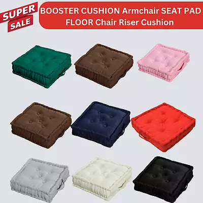 £9.77 • Buy BOOSTER CUSHION Armchair SEAT PAD FLOOR Chair Riser Cushion THICK Elderly Adult