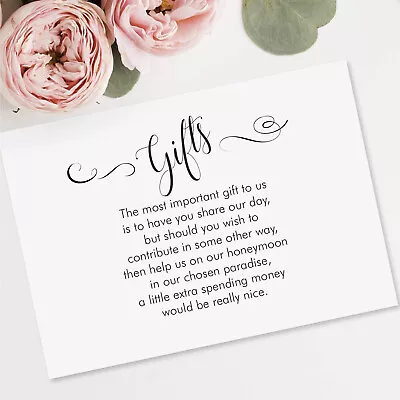 50 X Wedding Gift Poem Card Honeymoon Pot Money Present Gift Wish. DIY Wedding • £5.99