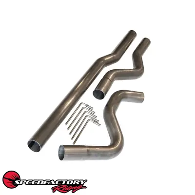 SpeedFactory Racing 3  Stainless Steel Mandrel Bent Cat-Back Exhaust Piping Kit  • $321.09