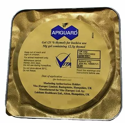 ONE Apiguard Varroa Mite Treatment (Recommended Treatment Two Per Hive) • $11.99