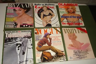 1988-92 Madonna Magazine Covers Bazaar Vogue Vanity Fair Glamour Esquire • $80
