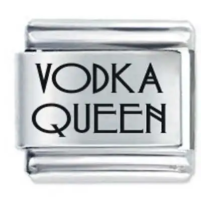 VODKA QUEEN * Daisy Charm Compatible With Italian Modular Charm Bracelets • £4.45