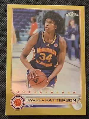 2022 Topps Chrome McDonald's All American Gold Refractor /50 Ayanna Patterson • $35