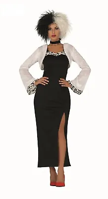 £24.99 • Buy Fiestas Guirca Villain Cruella De Ville Ladies Fancy Dress Costume Size 10-12
