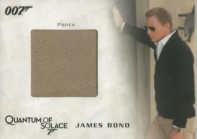 James Bond Archives 2009 - QC19  Bond's Pants  Costume Relic Card #042/450 • £49.99