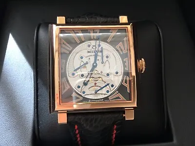 Milus Herios Tri-Retrograde Seconds 18k Rose Gold Watch  MSRP $38000 Mint • $10800