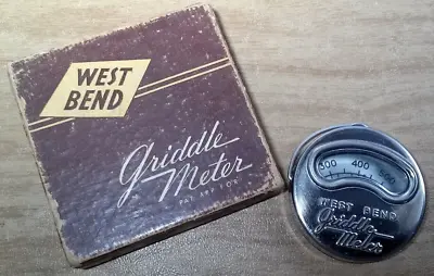 Vintage West Bend Aluminum Griddle Meter In Box Working • $24.95