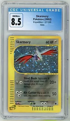 Skarmory 27/165 Expedition Holo Rare CGC 8.5 Pokemon Card • $60