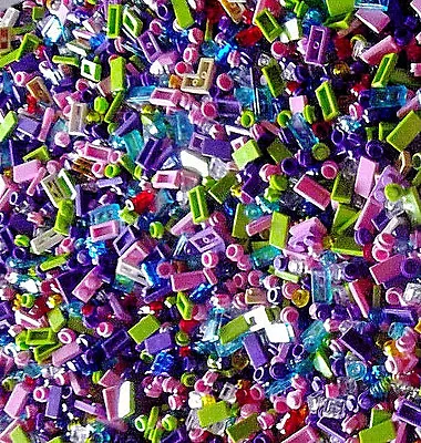 ☀️1000+ RANDOM LEGO GIRL FRIEND LEGOS SMALL DETAIL PIECES Purple Pink Lime BULK  • $51.27