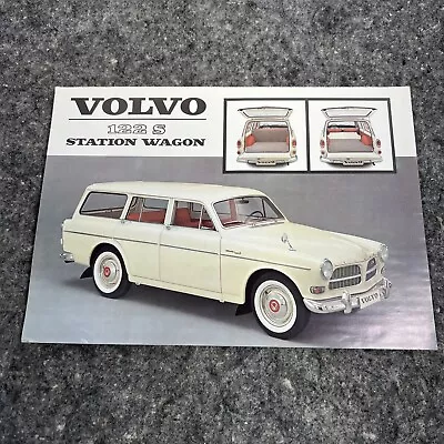 1962-1963 Volvo 122S Station Wagon Sales Brochure Sheet Original-B • $14