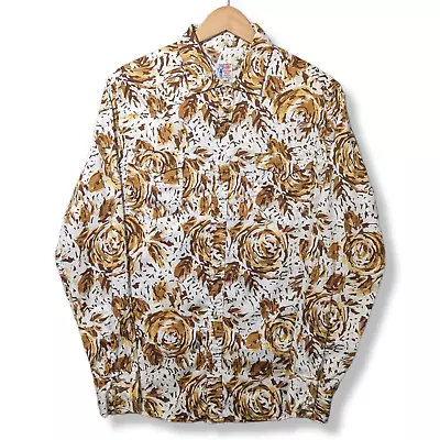 LEVI'S Western Shirt Men's Small Animal Print Pearl Snap Vintage Authentic • £59.99
