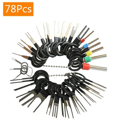 NEW 78PCS Wire Terminal Car Electrical Wiring Crimp Connector Remove Hand Tools • $31.35