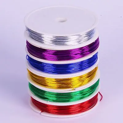 Coloured Metal Craft Wire For Kids Bendy Mouldable & Assorted Colours 6 Pack 12m • £9.99