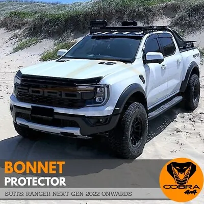 Bonnet Protector Fits Ford Ranger Everest Next Gen 2022 Onwards Hood Black Visor • $109
