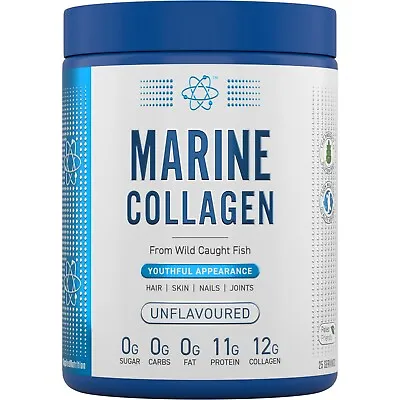 Marine Collagen 12000mg Hydrolysed Powder For Hair Skin Nails High In Protein • £22.95