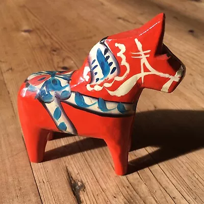 Vintage Swedish Dala Horse G A Olsson • £4.99