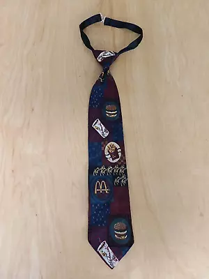 Vintage MCDONALDS Neck Tie Fries Big Mac Clip-on Short Ties • $29.95