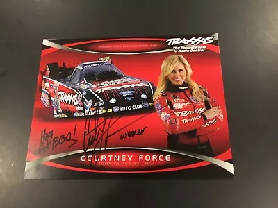 Courtney Force Retired Drag Racer  8x10 From 2014 Heartland Park Historic Race • $5