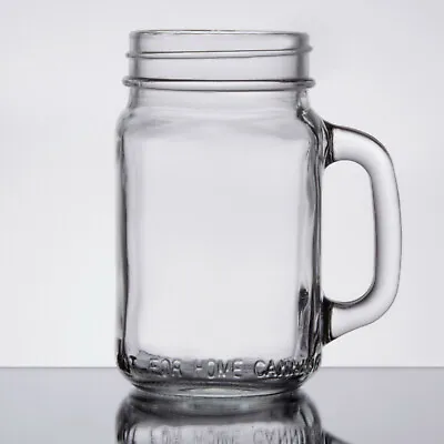  Acopa 16 Oz. Mason Jar / Drinking Jar With Handle • $40.59