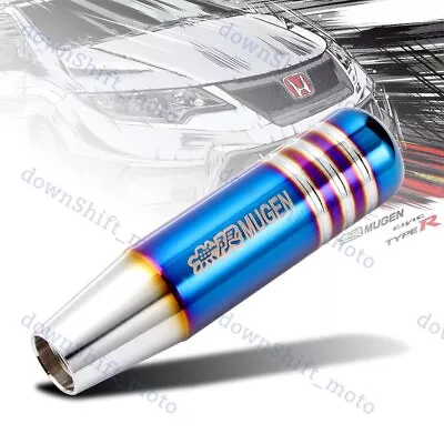 13CM JDM MUGEN Aluminum Burnt Blue Universal Gear Shift Knob Shifter Lever Head • $13.99