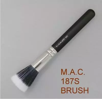 MAC #187s Synthetic Duo Fiber Face Brush For Foundation Face Makeup Powder New • $18