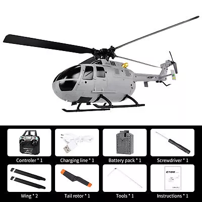 RC Helicopter 4CH 6G Single Propeller Without Ailerons 6-Axis Gyro Toy Gift Q8P2 • $84.97