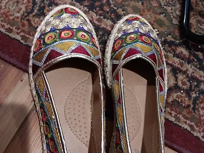 Graceland Women's US 9 (EU 40) Slip On Loafer/Flat Sequined Embroidered  • $24.97