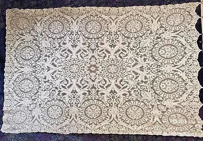 Vintage Quaker Lace #5011 Dacron Tablecloth 54x72 Off White W/Tag • $24