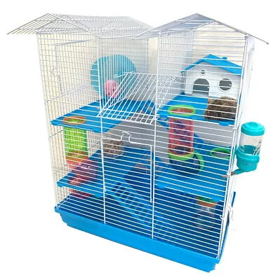 5-Level Large Twin Tower Syrian Hamster Habitat Gerbil Degu Mice Rat Home Cage  • $49.82