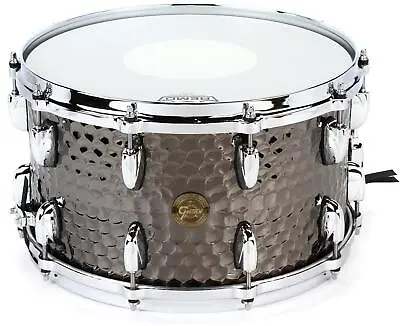 Gretsch Drums Hammered Black Steel Snare Drum - 8  X 14  • $479