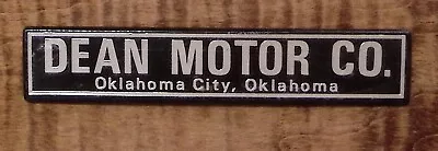 Vintage Oklahoma City Ok Dean Motor Co  Dealer Logo Emblem Advertisement Z3908 • $18.74