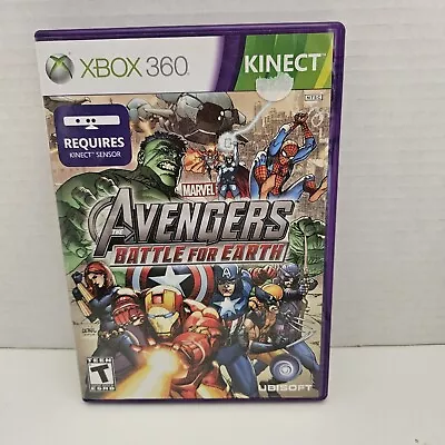 Marvel The Avengers: Battle For Earth - Microsoft XBOX 360 KINECT Game - CIB • $12.99