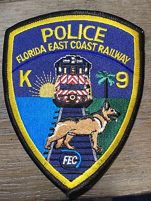 Vintage Florida East Coast Railway K-9  Police Patch • $8.88