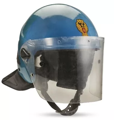 Italian Military Police Anti Riot Helmet Face Shield Visor Shell Protective Plex • $68