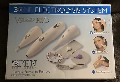 Verseo PRO EPen Permanent Hair Removal 3in1 Electrolysis Pen System NEW SEALED • $96.69