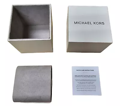 Michael Kors Off White/silver Thinner Version Single Slot Presentation Watch Box • $14.99