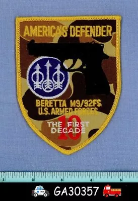 BERETTA USA US ARMED FORCES M9/92FS 10th ANNIV MARYLAND Military Police Patch • $4.99