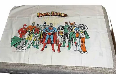 Vintage Super Friends Pillow Case 1976 Justice League In Excellent Condition • $12.99
