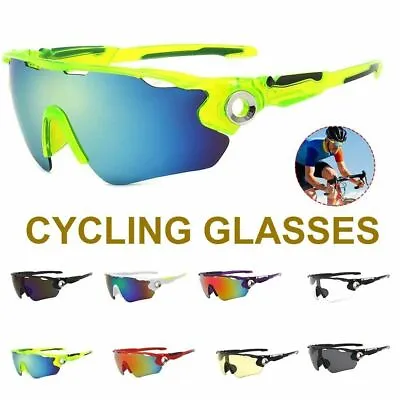 Polarized Cycling Sunglasses UV400 Glasses Mountain Bike Bicycle Riding Goggles • $8.75